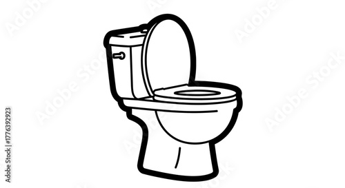 Toilet Bowl Illustration