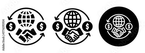 International Trade Icon Collection Glyph & Mixed Style