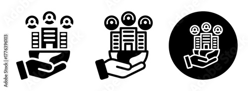 Corporate Social Responsibility Icon Collection Glyph & Mixed Style