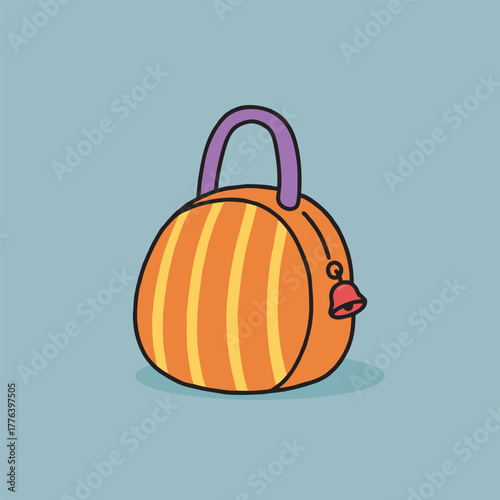 Colorful Cartoon Wallet with Blue Design for Fashion Theme