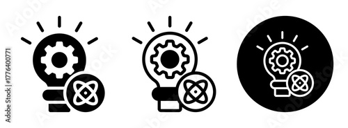 Science And Technology Icon Collection Glyph & Mixed Style