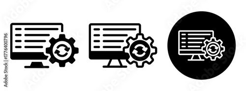 System Update Icon Collection Glyph & Mixed Style