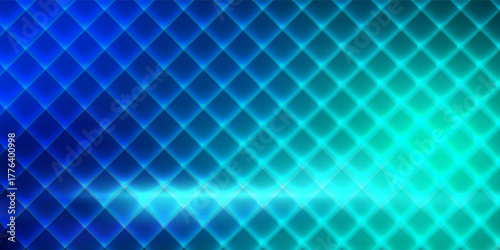 Futuristic neon texture with vibrant shades of blue green gradients and bright smooth fluted vertical lines. Bold dynamic design blending smooth tones and radiant colors for modern visual art project