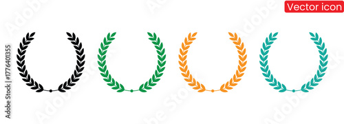 Showcase excellence with these vibrant laurel wreaths. Ideal for logos, branding, and celebrating accomplishments. They represent triumph, success, and the pinnacle of achievement in any field.