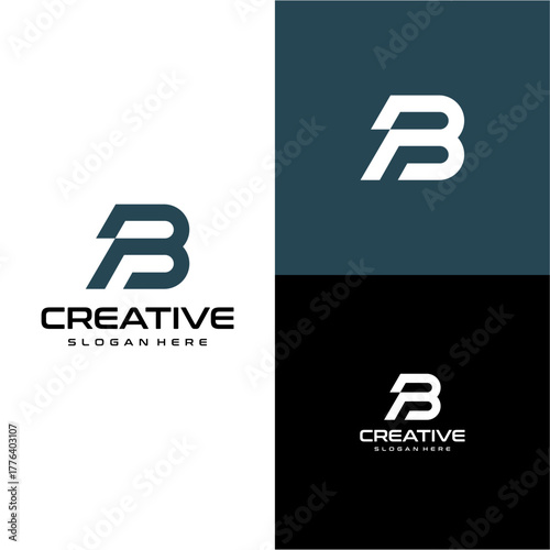 BF initial logo which all looks modern