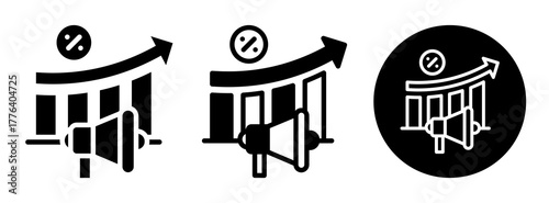 Sales Promotion Icon Collection Glyph & Mixed Style