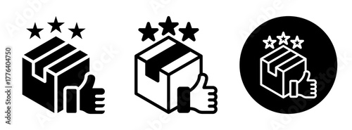 Product Review Icon Collection Glyph & Mixed Style