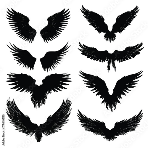 angel wing silhouette