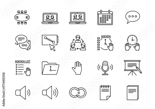 Task and Productivity Symbols Icon Set