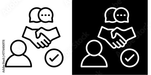 Soft Skills Icon Set White Style Collection
