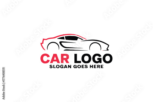 car logo emblem automotive brand identity vector outline roof