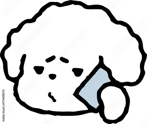 전화 통화 강아지
