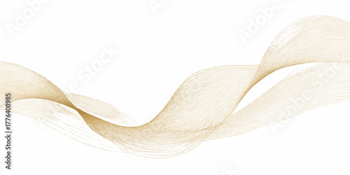 A delicate white feather on a clean white background next to a peeled yellow banana, a fresh tropical fruit snack