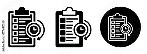 Long Term Planning Icon Collection Glyph & Mixed Style