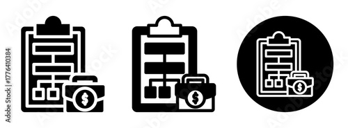 Business Scenario Icon Collection Glyph & Mixed Style