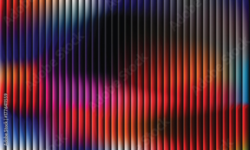 Abstract gradient bright soft background with glass effect on red, blue, black, yellow and pink colors
