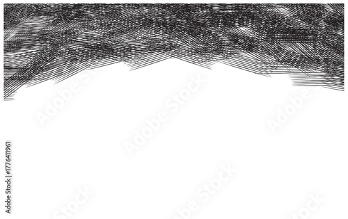 斜線ブラシの抽象的な黒色テクスチャ