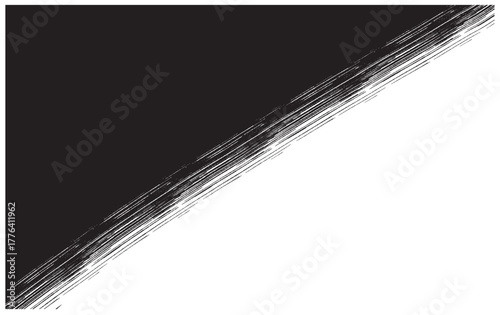 境目が横線リボンの和風背景イラスト素材