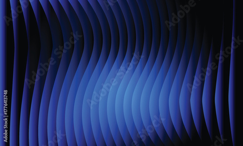 White-light blue and blue glass gradient on a black background