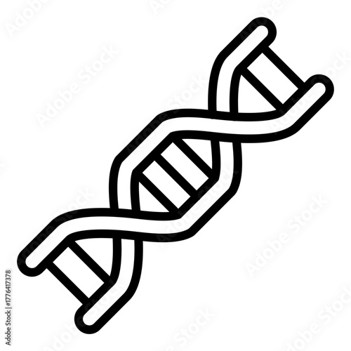 DNA Line Color Icon
