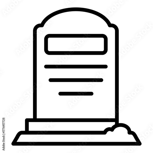 Grave Line Color Icon