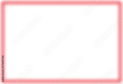 Red blur square on white background, Abstract soft gradient vector design.