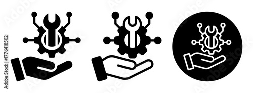 Service Provider Icon Collection Glyph & Mixed Style