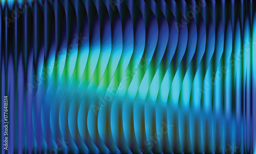 White-light blue and blue glass gradient on a black background