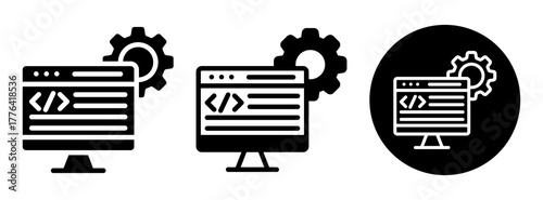 Web Programming Icon Collection Glyph & Mixed Style