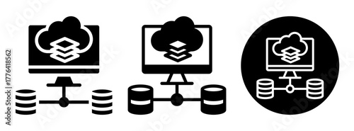 Virtualization Icon Collection Glyph & Mixed Style