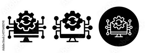System Configuration Icon Collection Glyph & Mixed Style
