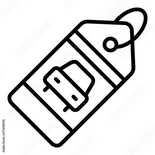 Parking Tag Line Color Icon