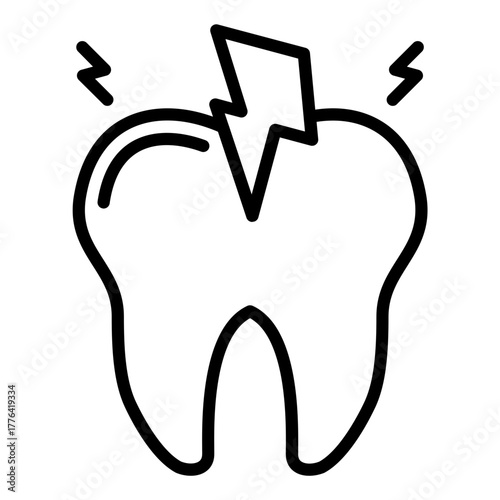 Toothache Line Color Icon