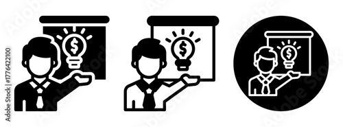 Pitch Icon Collection Glyph & Mixed Style