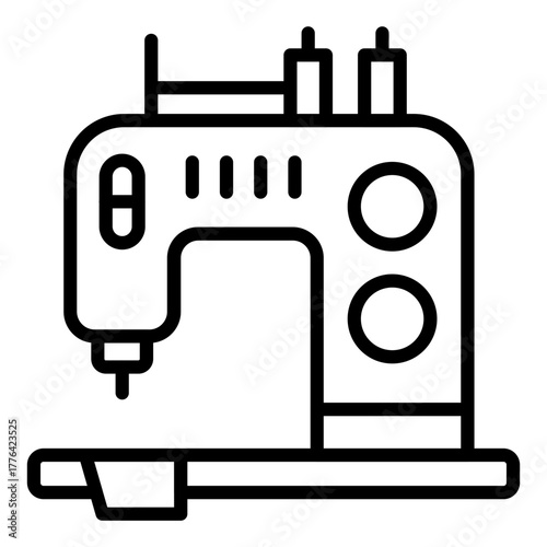 Sewing Machine Line Color Icon