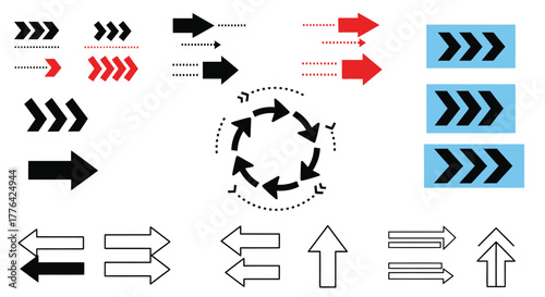 Arrow vector set directional arrows design elements graphic design