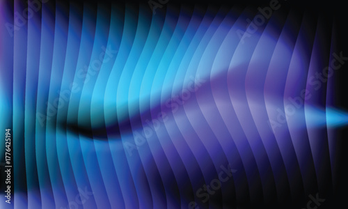 White-light blue and blue glass gradient on a black background