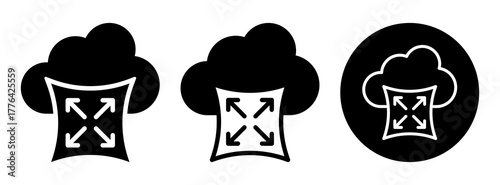 Elastic Cloud Icon Collection Glyph & Mixed Style