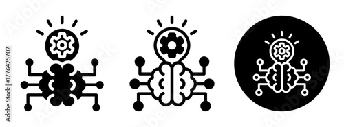 Network Intelligent Icon Collection Glyph & Mixed Style