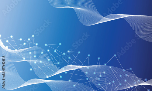 Abstract technology geometric lines background 