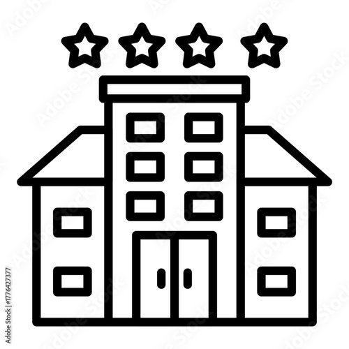 4 Star Hotel Icon