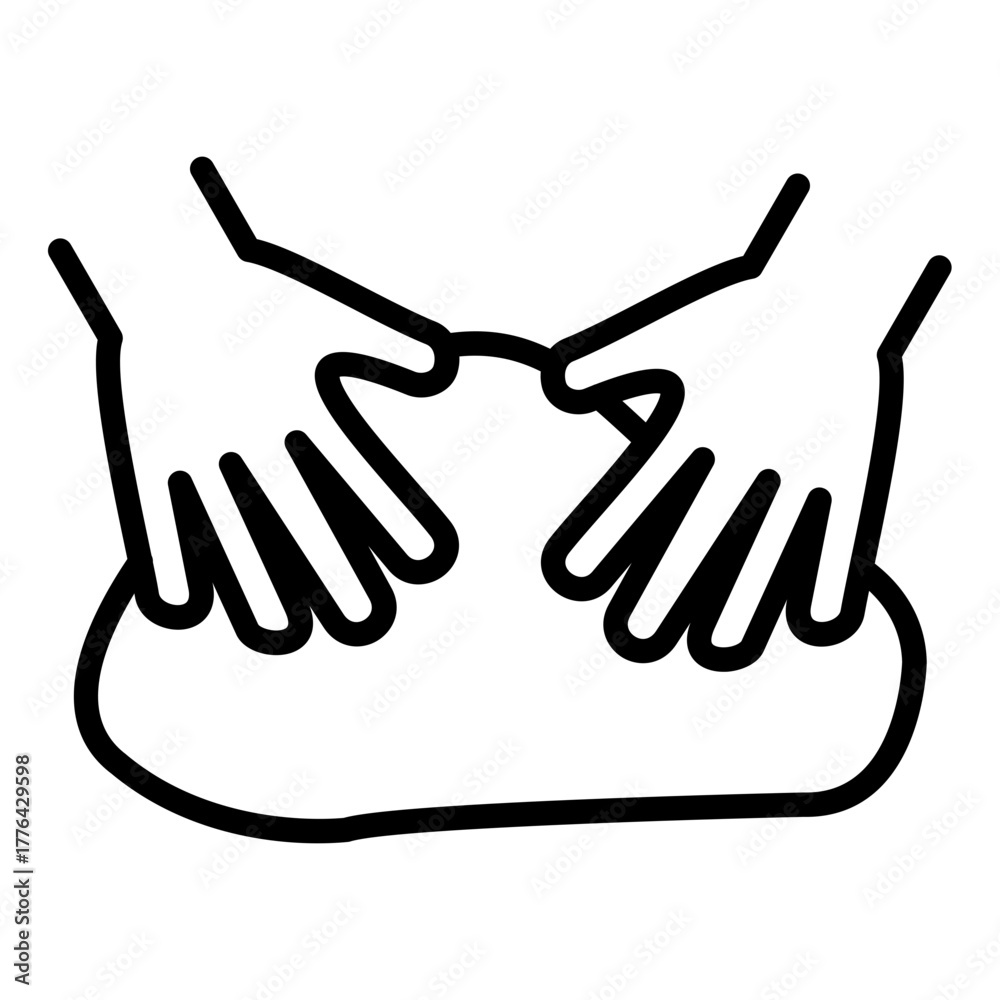 Fototapeta premium Knead Icon