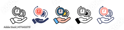 Time Management multiple icon