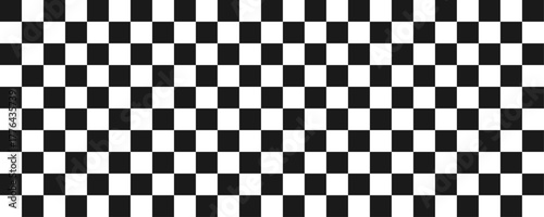 black and white checkered design pattern with symmetrical grid 