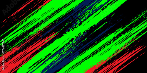 A vector graphic depicting abstract stripe racing designs suitable for vehicle decal wraps, race cars, rally vehicles, adventure themes, and livery designs