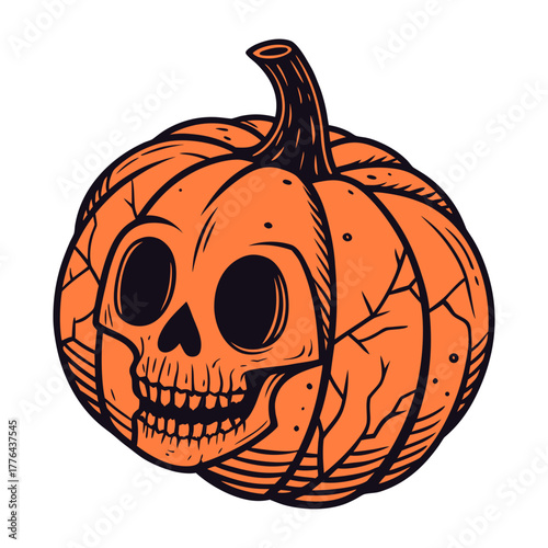 halloween pumpkin head