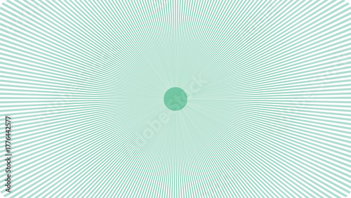 Symmetrical abstract mint green pattern with radial and geometric elements