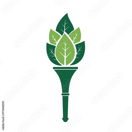 Green Heart with Leaf Elements and Medical Cross Icon, Symbolizing Holistic Wellness, Natural Health Solutions, and Compassionate Care Design