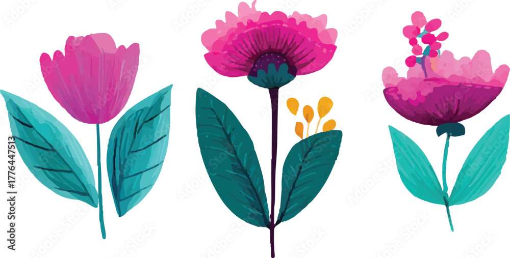 Obraz premium vector illustration of a flower