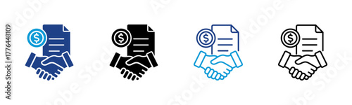 Deal Closing Consistent and versatile vector icons illustrating essential concepts in various styles